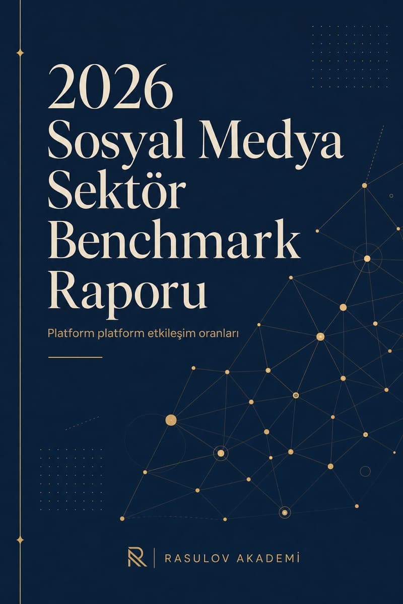 2026 Sosyal Medya Sektör Benchmark Raporu e-kitap kapağı